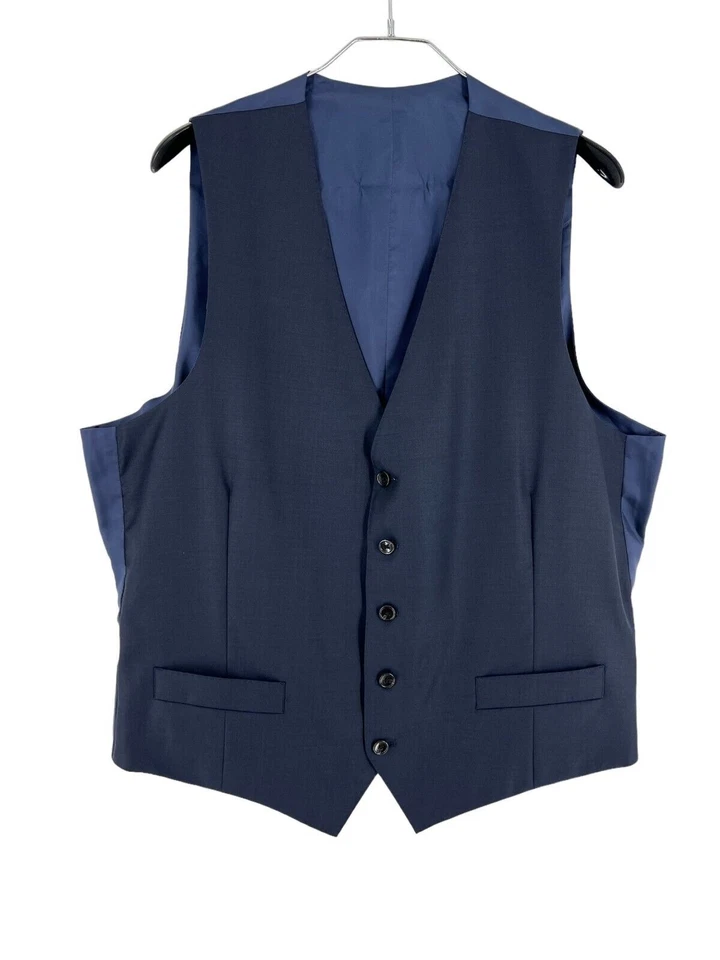 Suitsupply Lazio Veste Formelle En Laine Gilet Costume EU:56; UK/US:46R - Photo 3/4