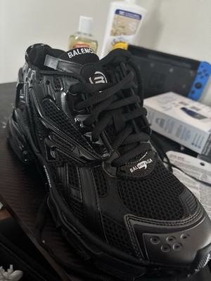 Balenciaga Black Men's Low Top Lace Up Athletic Sneaker Walking Casual