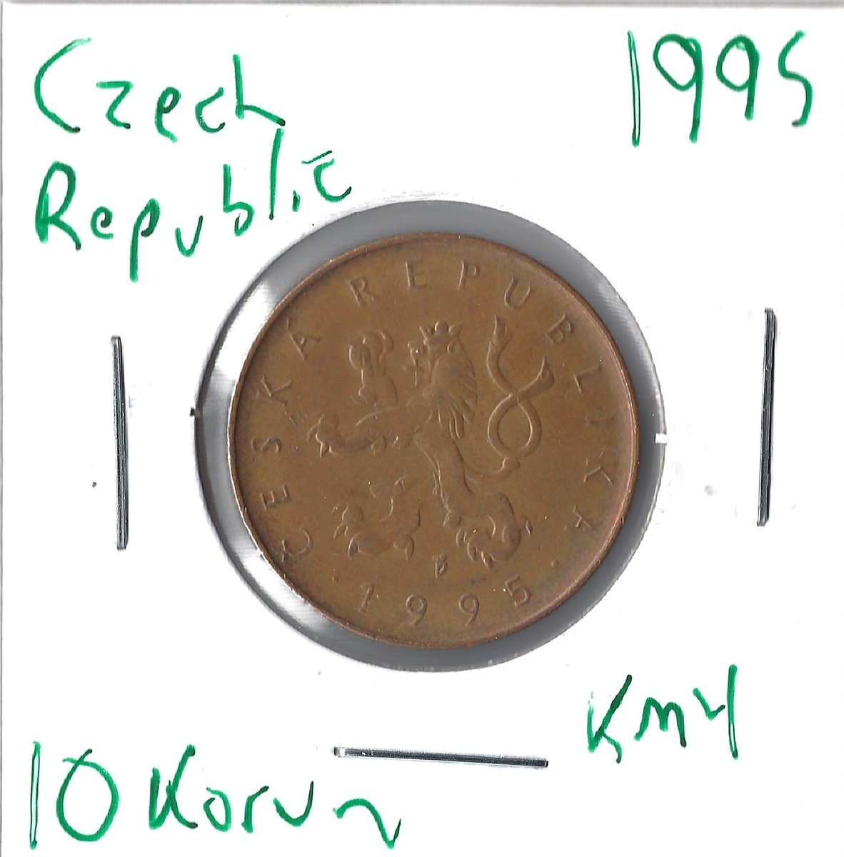 Coin Czech Republic 10 Korun 1995 KM4 | eBay