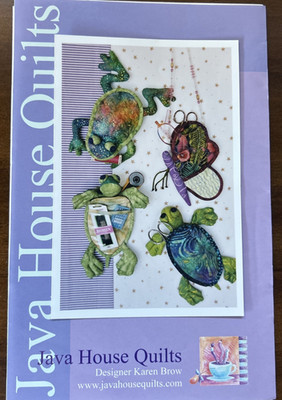 Java House Quilts ''Just In Cases'' Sewing Pattern #5522 frogs & turtles