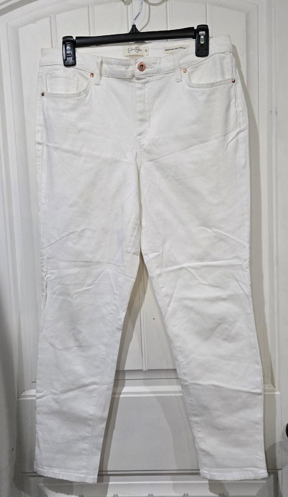Jessica Simpson Women's Size 30 Jeans Adored High Rise Rise Ankle White Stretch