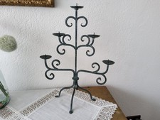 Vintage Kandelaber Schmiedeeisen massiv | Kerzenständer 5-armig 58cm 2,3kg
