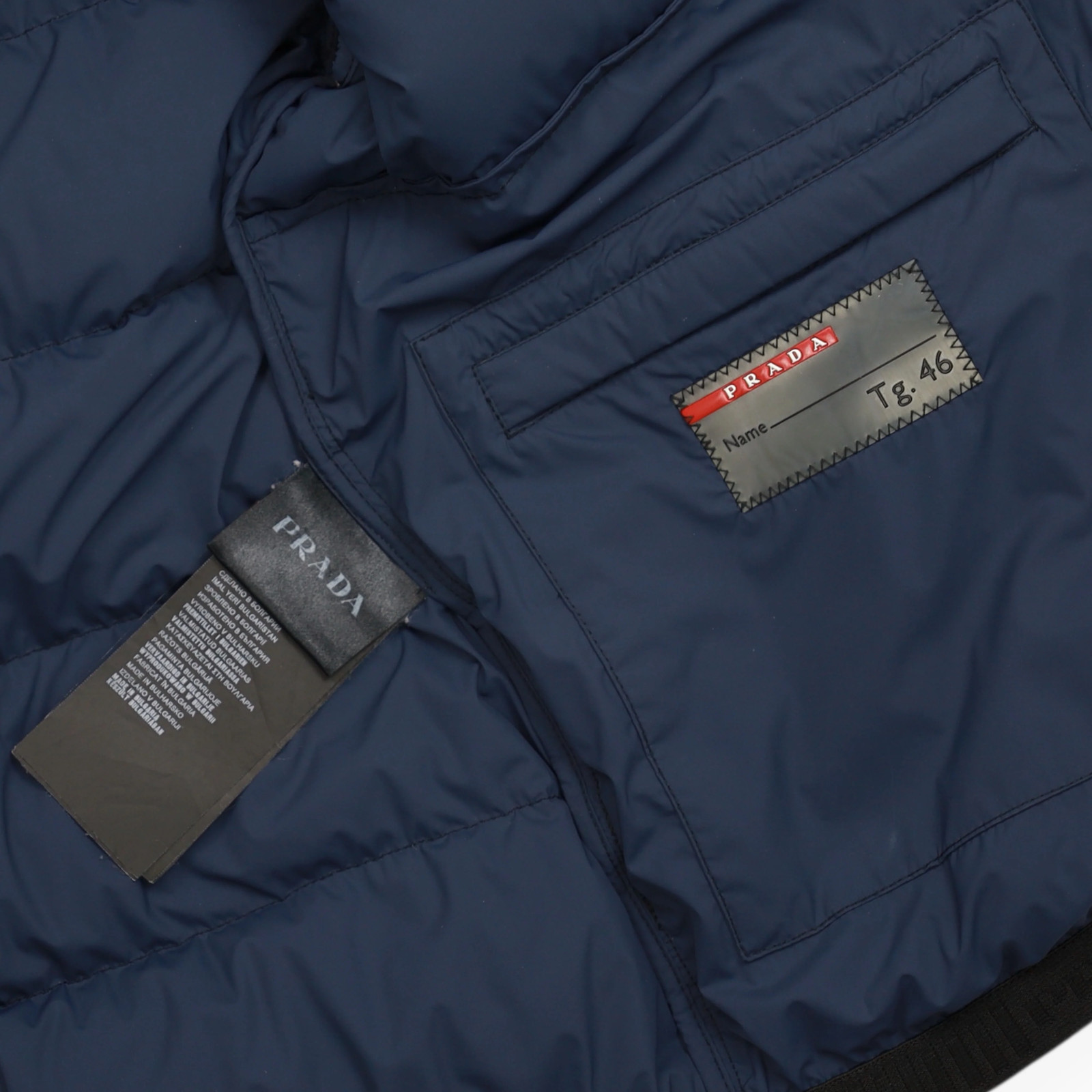 Prada Triangle Logo Down Puffer Jacket Size Small - image 5