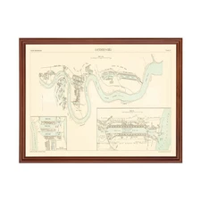 Old Map of London 1885 - Vintage England Art Wall Decor Prin