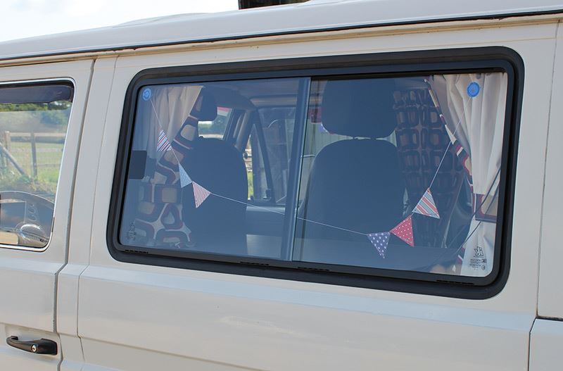 Just Kampers Sliding Opening Window Nearside/Left VW T25 T3 LHD  All Years