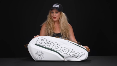 Babolat 2023 RH6 WIMBLEDON Tennis BAG WHITE/GREY Carlos Alcaraz