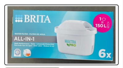 6er Pack Brita Maxtra Pro All-In-1 Wasserfilterkanne Ersatzkartuschen Nachfüllpack