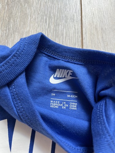 Nike Swoosh Logo USA Baby Größe 56- 62 Strampler Kurzarm Newborn 0-3months Blau - Bild 2 von 5