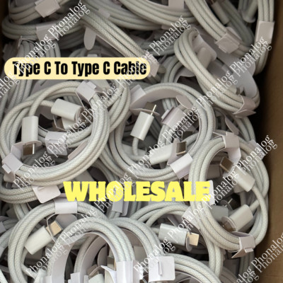 For iPhone 15 16 Pro Android USB-C to USB-C Cable Fast Charger Type C Cord Lot