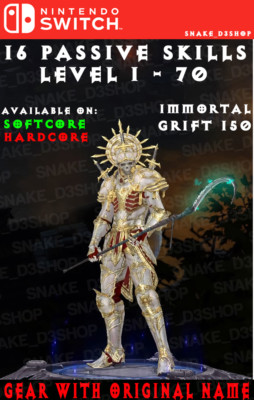 Diablo 3 - Nintendo Switch - Modded PRIMAL Set - Inarius