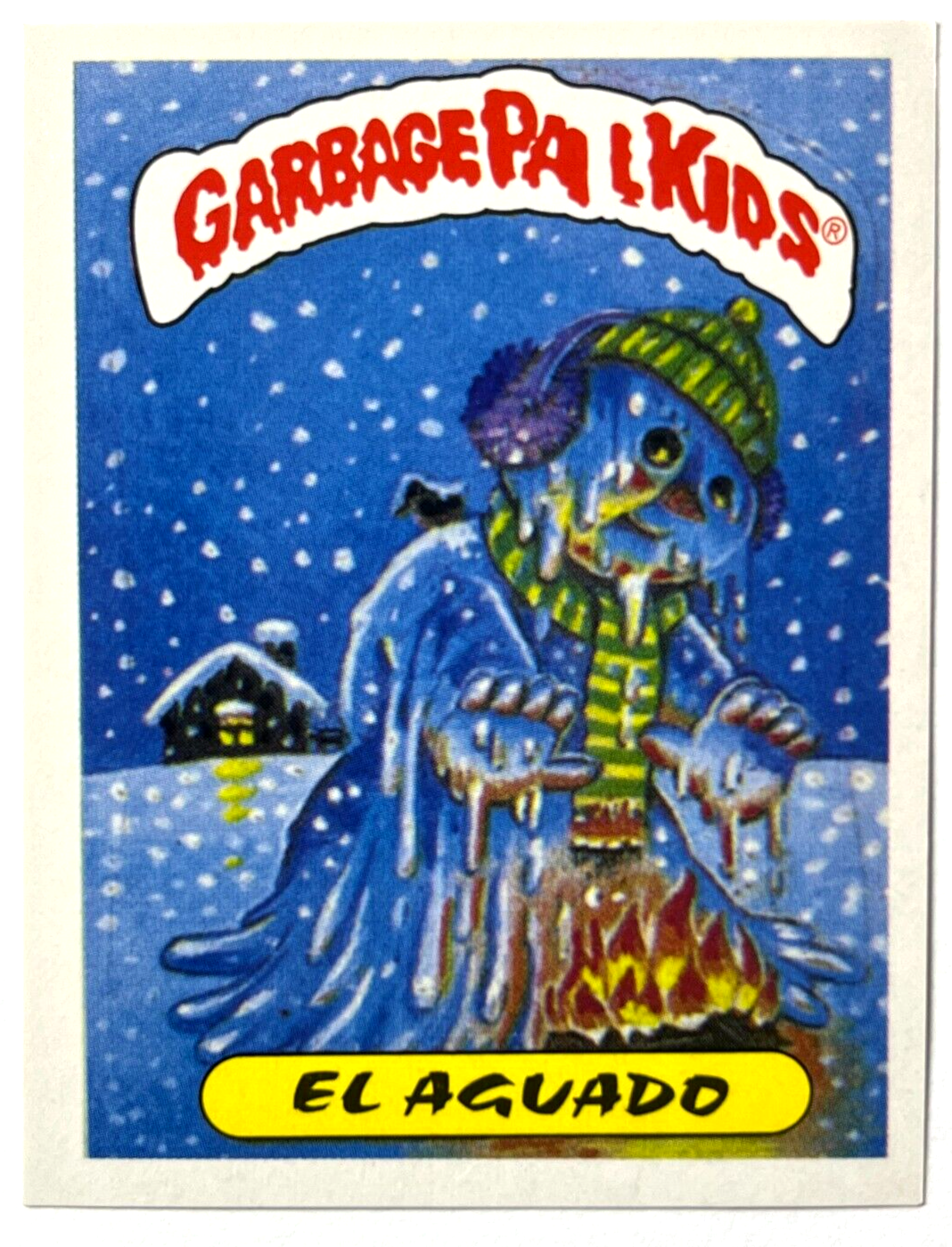 1988 Garbage Pail Kids Sticker Reedition #058 Meltin Elton Peru Edition Collectible