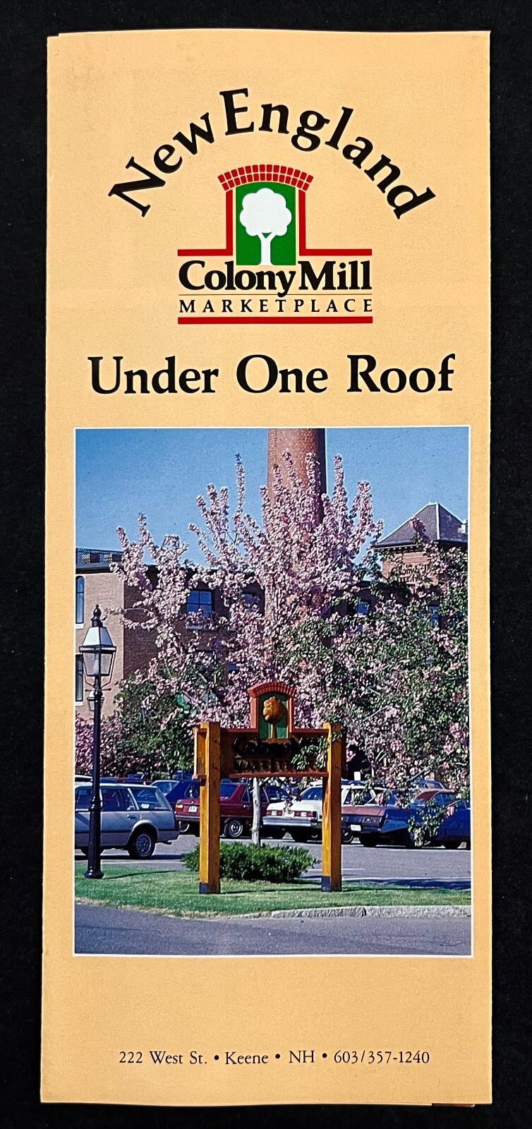 1980s  Keene New Hampshire NH Colony Mill Marketplace Mall Vtg Travel Brochure
