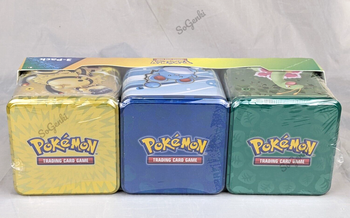 Pokemon TCG 3 Pack Stacking Tins Tin Spring 2023 Costco Exclusive | eBay