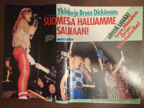 Michael Jackson, Maiden, Dio, Prince, KISS - Finland Magazine Suosikki #10B 1984 - Foto 2 di 11