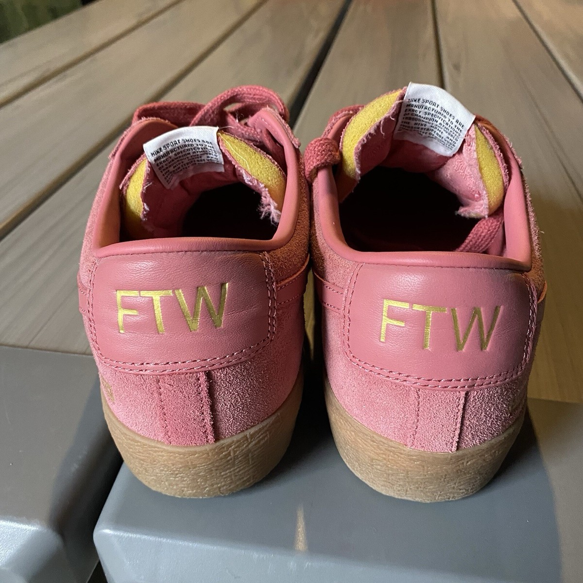Supreme Nike SB Blazer Low GT QS Cannon Gum Brown Sz 11 Pink | eBay