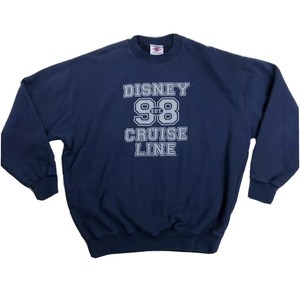 Disney-Cruise-Line-DCL-Crew-Neck-Sweatshirt-XL-Dark-Blue-Long-Sleeve-Sweater