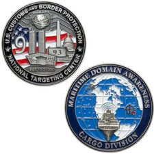 CL-PP National Targeting Center NTC Challenge Coin CBP Cargo Division Maritime D