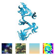 Dragon Chinese Tribal - Vinyl Decal Sticker - Multiple Patterns  Sizes - ebn231