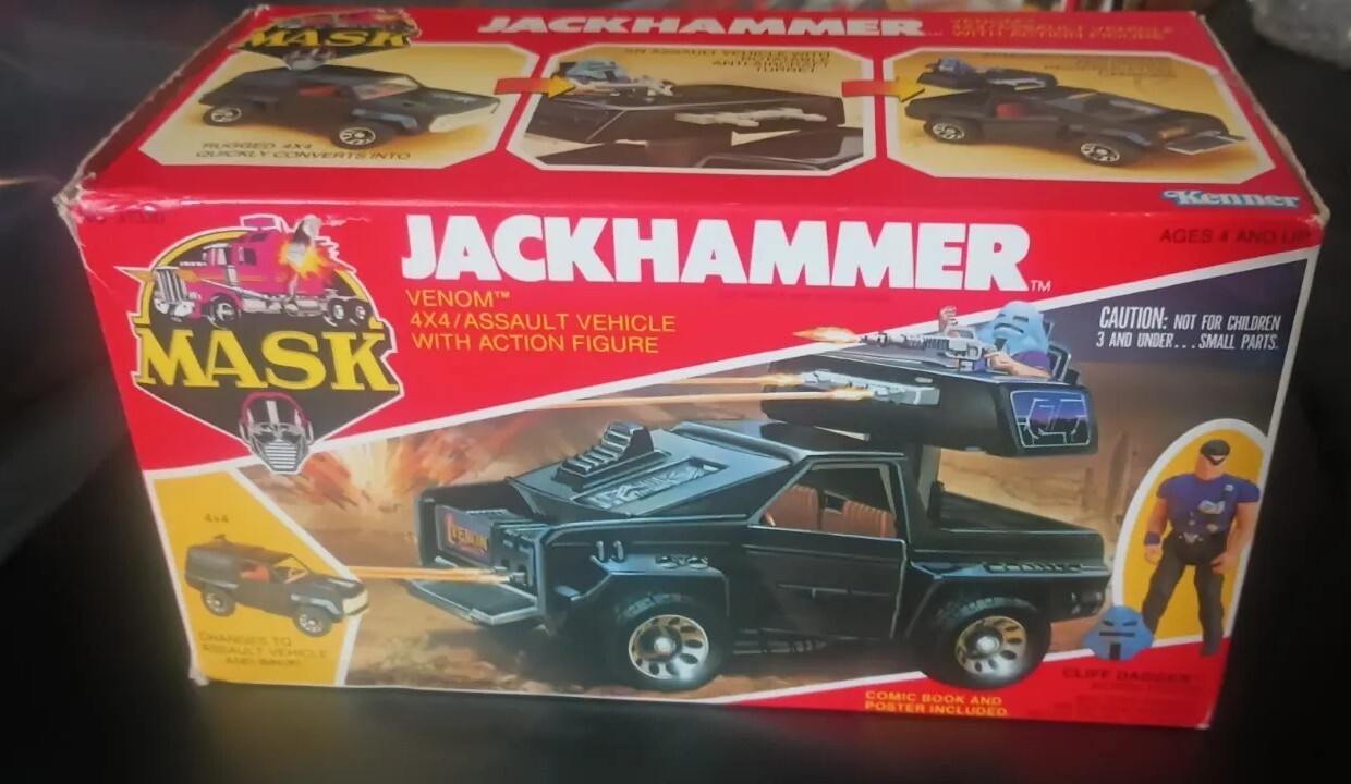 Vintage 1985 Mask Toys Jackhammer Toy Car With Original Box 99 Complete eBay