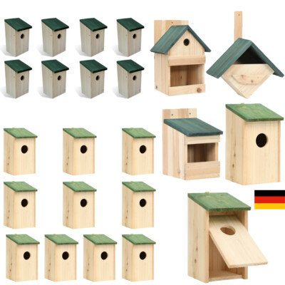  4/8/10x Nistkasten-Vogelhaus-Meisenkasten-Nisthohle,aus Holz NISTKÄSTENSET DE