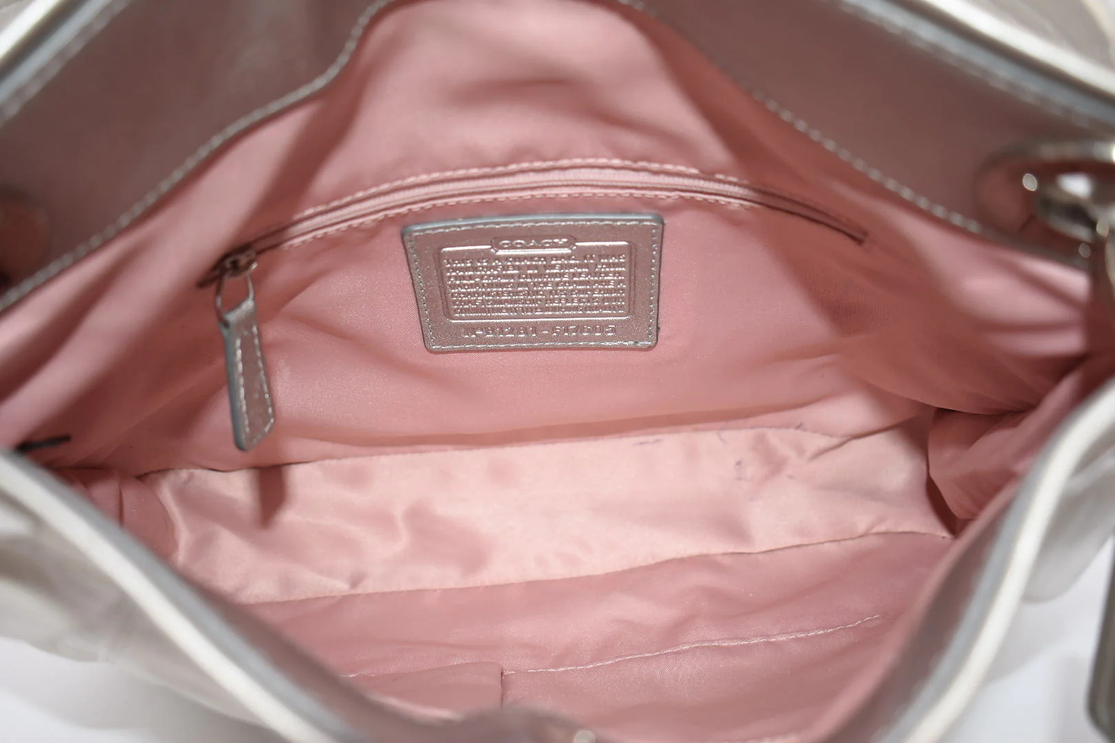 COACH Ashley F17605 Shoulder Bag in "White & Silv… - image 5