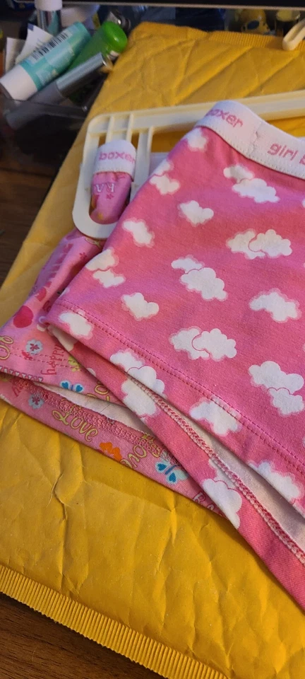 Girls Underwear 10 To 12 2 Pack Boy Shorts Polka Dots Pink Faded Glory - Image 4 of 4