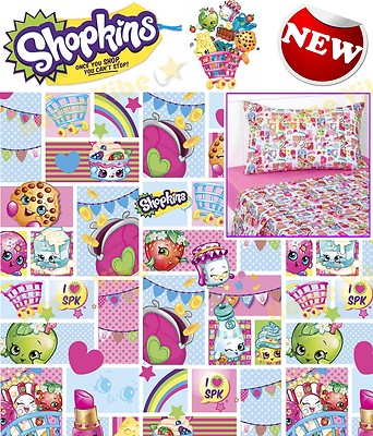 New Shopkins Sheet Set Vanilla Scented Double Queen Licensed Girls Kids Gift Ebay