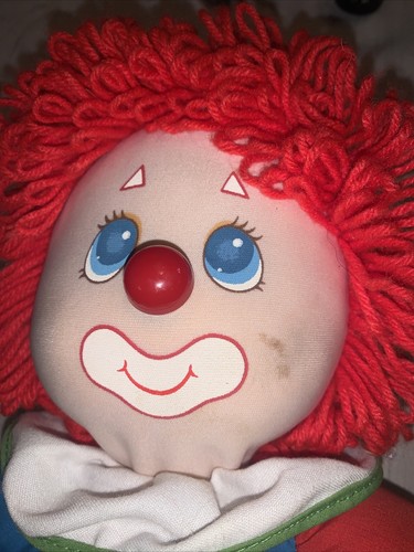 Vintage Amtoy Clown Doll Plush American Greetings Learn to Dress 1983 16” - Picture 4 of 7