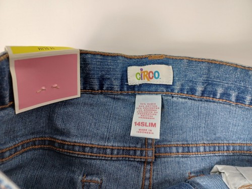 Circo Adjustable Waist Blue Jeans Pants Girls Size 14 Slim NWT - Picture 5 of 8