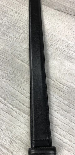 Perry Ellis Belt Black Portfolio Italian Calf Skin Cowhide 1” W Mens Size 32/80 - Picture 5 of 11