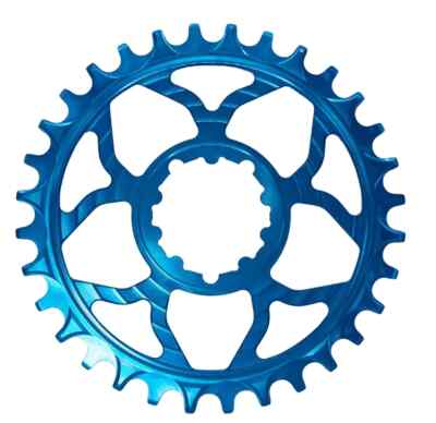 5DEV 7075 Classic SRAM 3-Bolt Boost Chainring Blue 32T