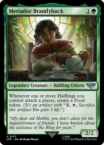 MTG Meriadoc Brandybuck Showcase Lord of the Rings (LTR) Uncommon