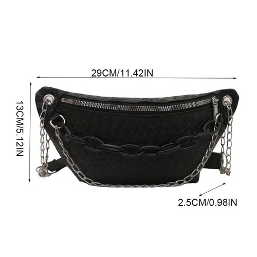 Solid Color Leather Fanny Packs Crossbody Bag Crossbody Waist Pack Street - Picture 2 of 14