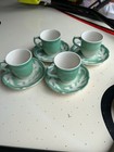 Vintage Syracuse Restaurant China Oak Leaf Oakleigh Demitasse Lot 4 Espresso WOW — photo 1