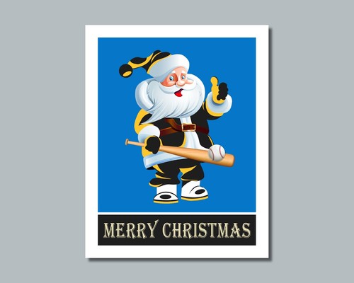 PITTSBURGH PIRATES vergleichbarer WEIHNACHTEN BASEBALL WEIHNACHTSMANN Foto Bild Deko (T) - Bild 10 von 10