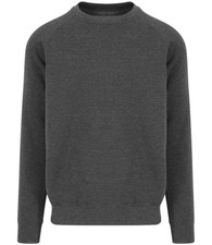 Image of AWDis Graduate Heavyweight Cotton Blend Long Sleeve Sweatshirt Crew Neck Jumper