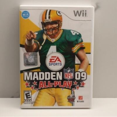 Madden NFL 09 All-Play (Nintendo Wii, 2008) Complete In Box CIB w ...