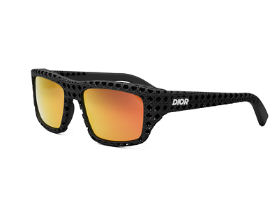 Dior3D S1I 11J7 Men's Matte Black / Bordeaux Mirrored Sunglasses