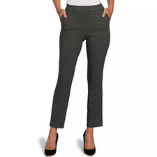 Rafaella Women's Millenium High Pull On Stretch Pant 18 Mini Windows Black New