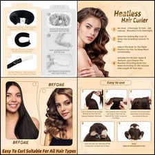 Overnight Blowout Rods Heatless Jumbo Satin Hair Curler