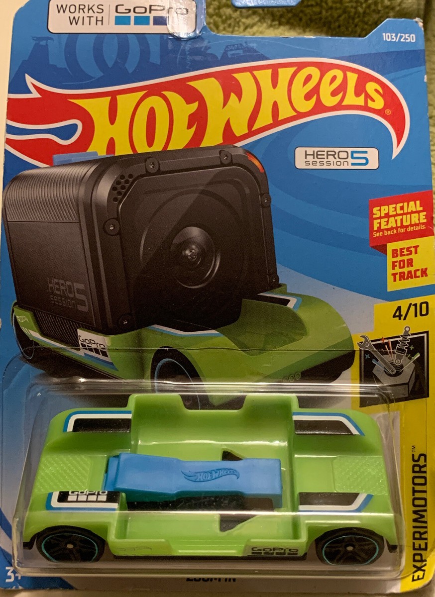 Hot Wheels Gopro NEW 2018 Hot Wheels 50th Go Pro Car Zoom In