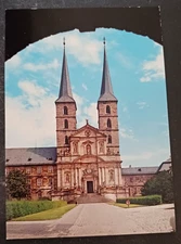 vtg postcard Michaelsberg Bamberg Germany church unposted older chrome