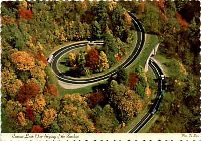Smokies, Loop-Over Skyway, U.S. 441, Gatlinburg, New Postcard