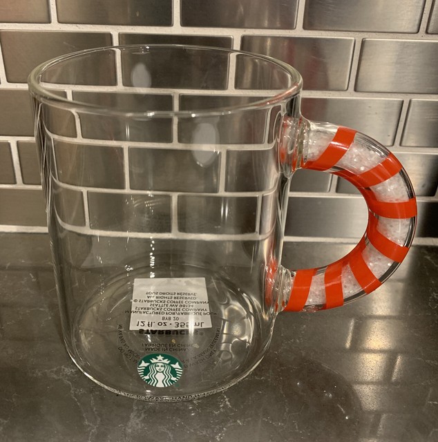 starbucks christmas glass mug
