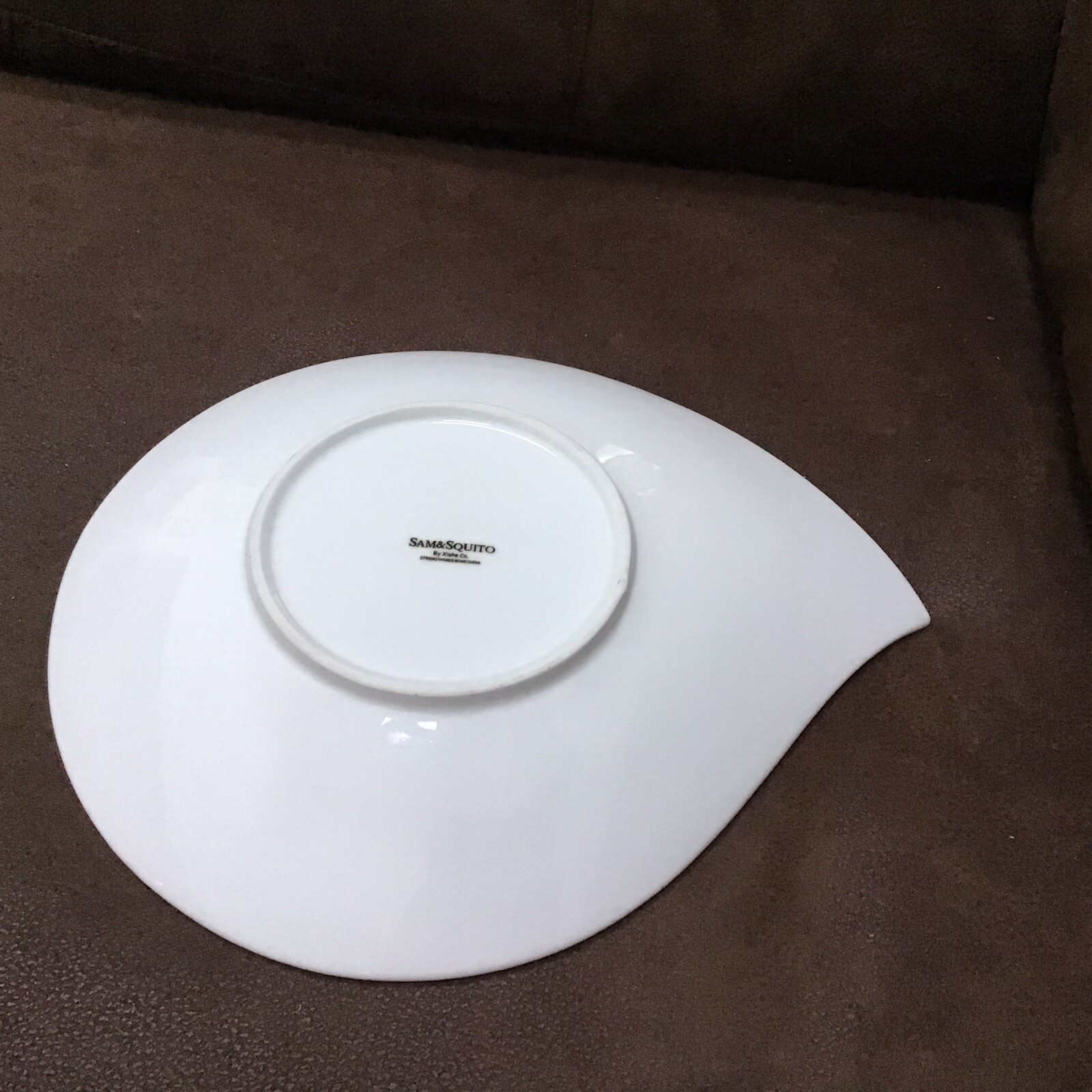 Sam & Squito By Xiohe White Tear Drop Shape Serving Plate eBay