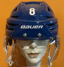 CALE MAKAR GAME USED 2020-21 HOME REG SEASON HELMET COLORADO AVALANCHE TEAM HOLO