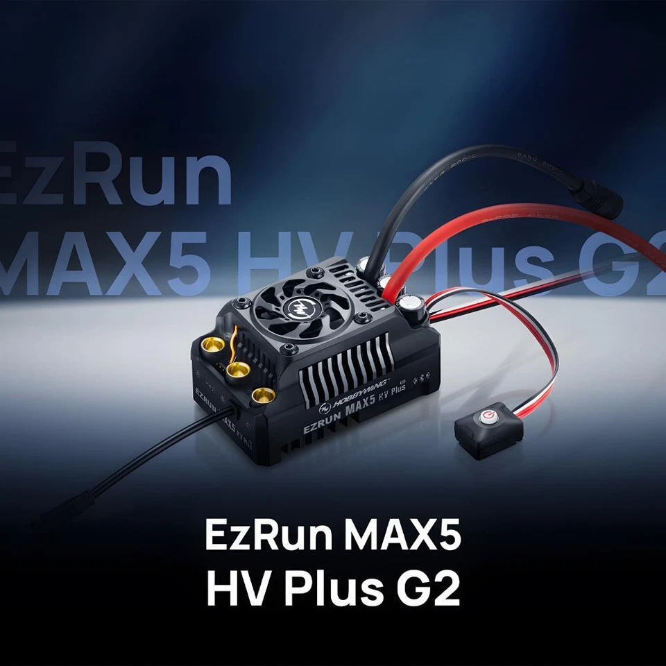 Hobbywing EzRun MAX5 G2 Brushless 330A ESC 5690 56118 Motor for 1/8 1/7 RC Car - Bild 2 von 4