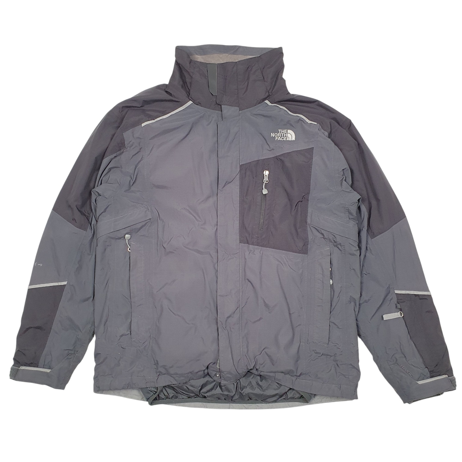 THE NORTH FACE Waterproof Rain Jacket Coat HyVent Insulated With Liner Mens M