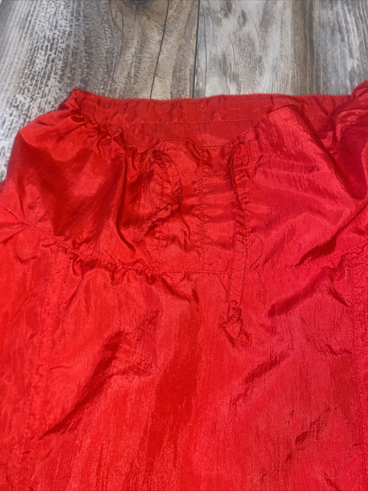 Adidas 90s Size Medium Solid Red Front Pouch Wind… - image 12