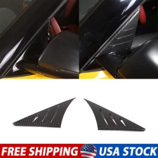 2PCS Carbon fiber ABS anti-wind buffeting deflector for Toyota Supra A90 2019-22